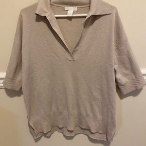 Beige Collared Shirt